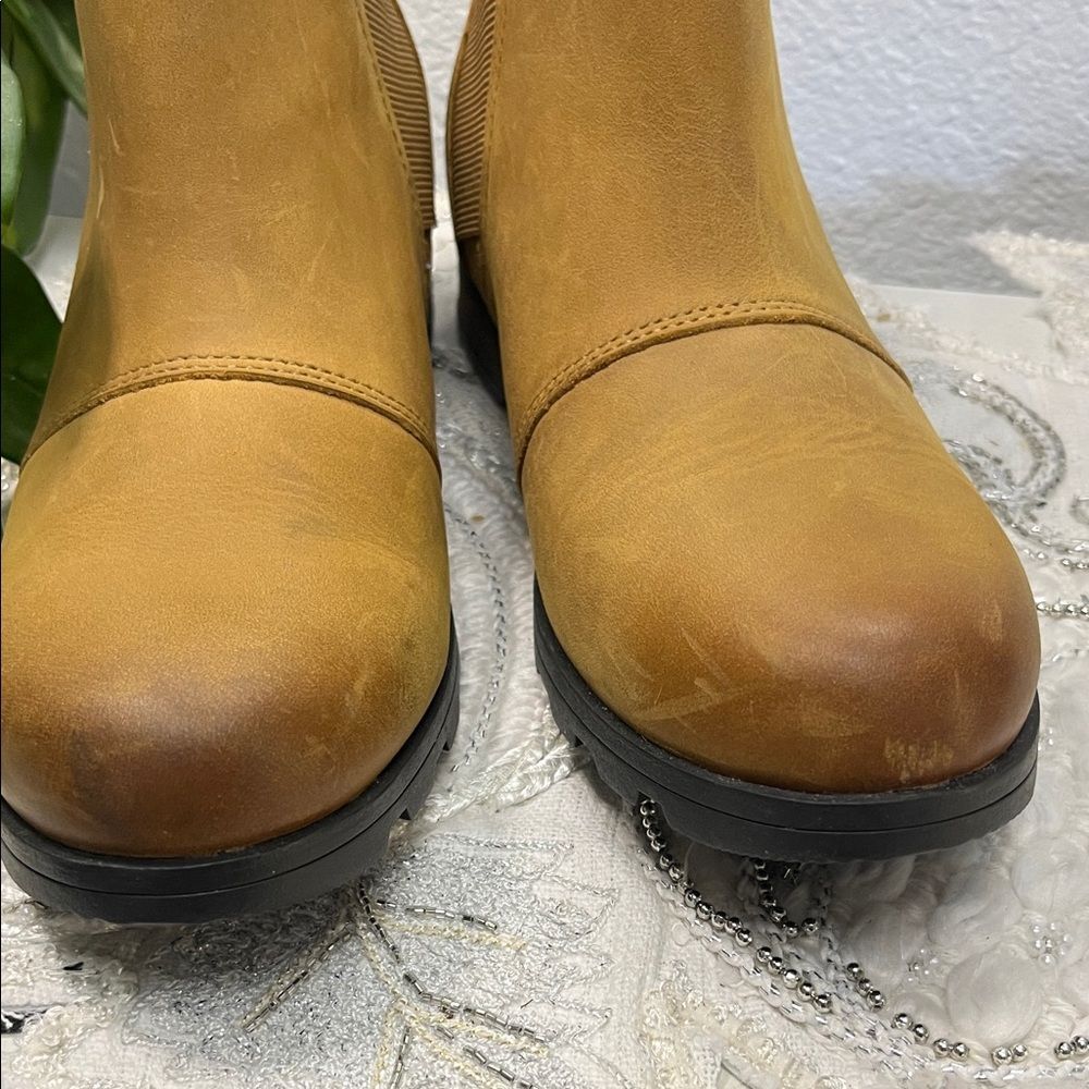 🎉HP🎉 Sorel Brown Leather Ankle Booties (Size 7) - Picture 6 of 16